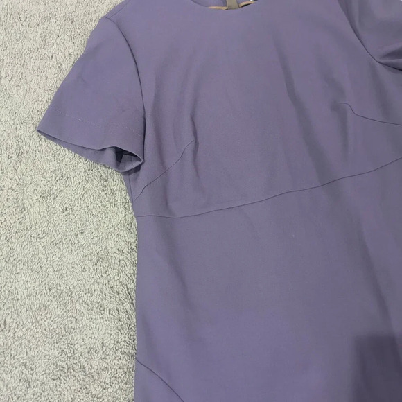 BOSS Hugo Boss Dress Size 14 Purple Desaty in Mauve Purple Stretch Fit & Flare - Picture 5 of 11